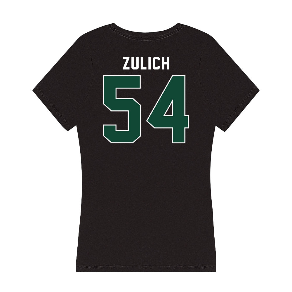 Miami - NCAA Women's Basketball : Sophia Zulich - Women's V-Neck T-Shirt-1