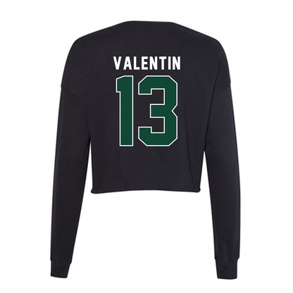 Miami - NCAA Women's Volleyball : Marla Valentin - Women's Cropped Crew Fleece-1