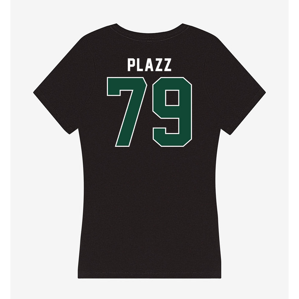 Miami - NCAA Football : Deryc Plazz - Women's V-Neck T-Shirt-1