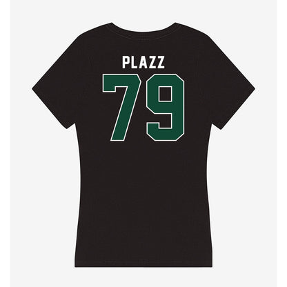 Miami - NCAA Football : Deryc Plazz - Women's V-Neck T-Shirt-1