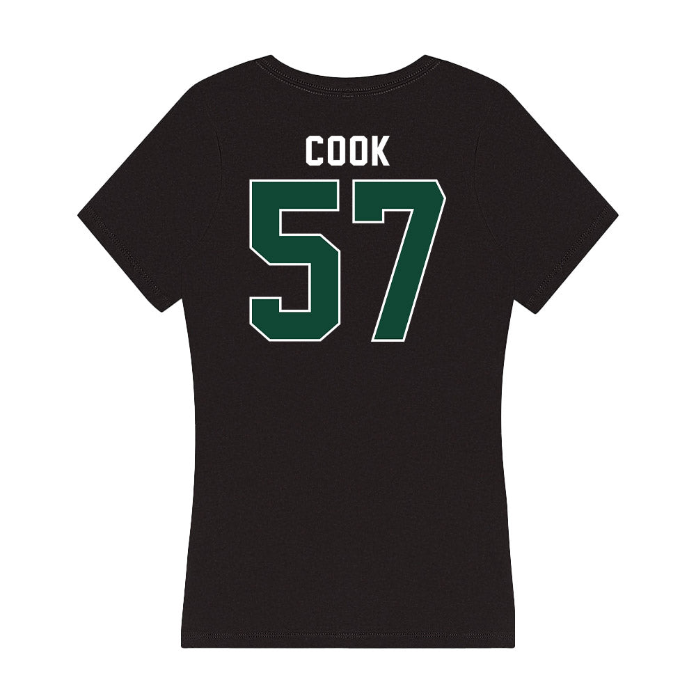 Miami - NCAA Football : Marley Cook - Women's V-Neck T-Shirt-1