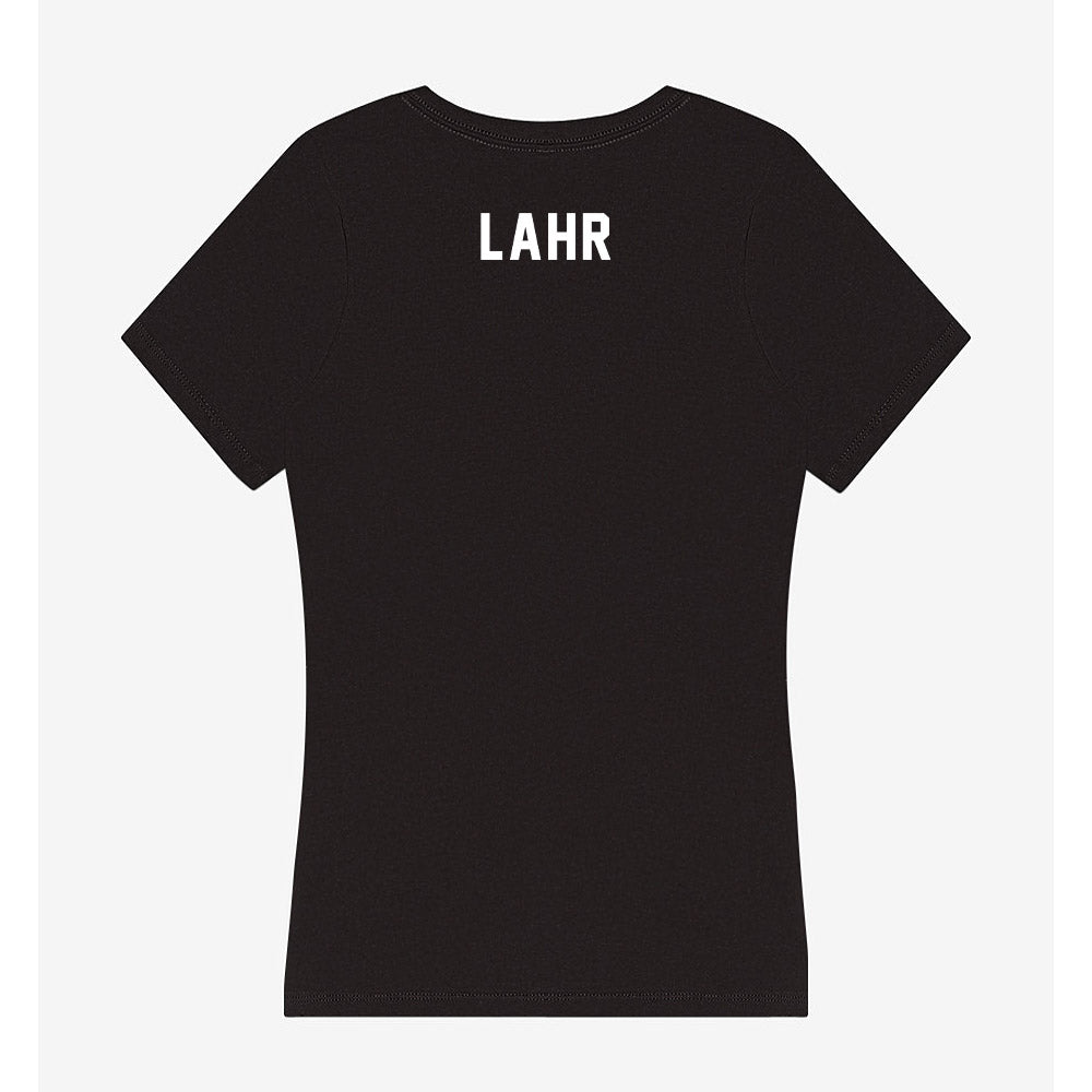 Miami - NCAA Women's Swimming & Diving : Carly Lahr - Women's V-Neck T-Shirt-1