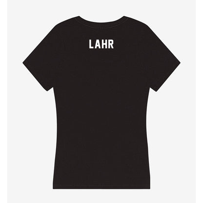 Miami - NCAA Women's Swimming & Diving : Carly Lahr - Women's V-Neck T-Shirt-1