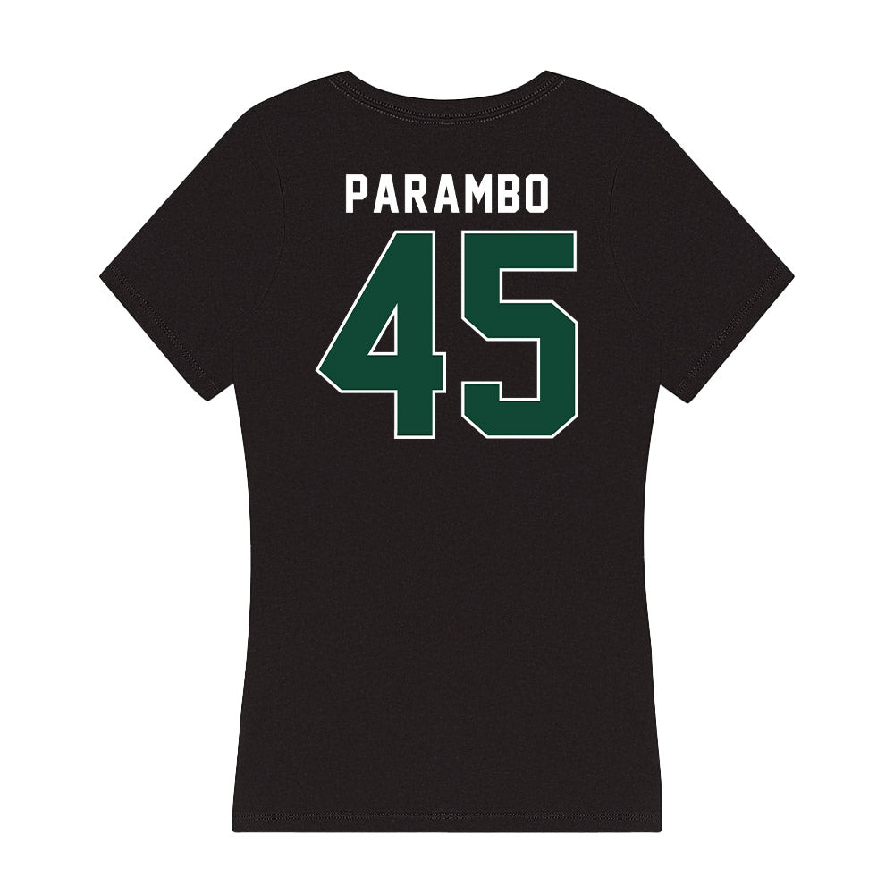 Miami - NCAA Football : Luke Parambo - Women's V-Neck T-Shirt-1