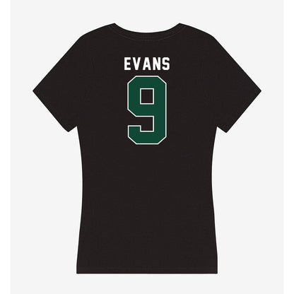 Miami - NCAA Baseball : Rob Evans - Women's V-Neck T-Shirt-1