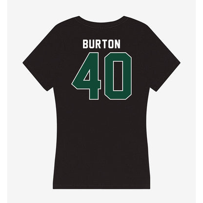 Miami - NCAA Football : Brennan Burton - Women's V-Neck T-Shirt-1