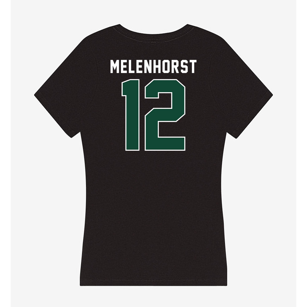 Miami - NCAA Women's Soccer : Teegan Melenhorst - Women's V-Neck T-Shirt-1