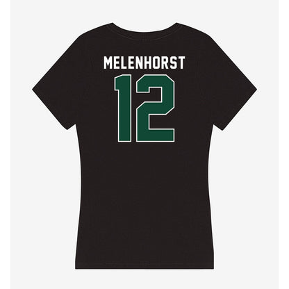 Miami - NCAA Women's Soccer : Teegan Melenhorst - Women's V-Neck T-Shirt-1