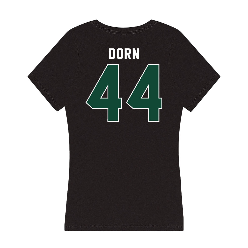 Miami - NCAA Baseball : Jake Dorn - Women's V-Neck T-Shirt-1