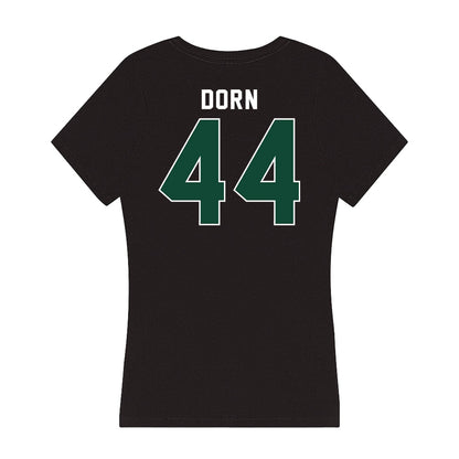 Miami - NCAA Baseball : Jake Dorn - Women's V-Neck T-Shirt-1