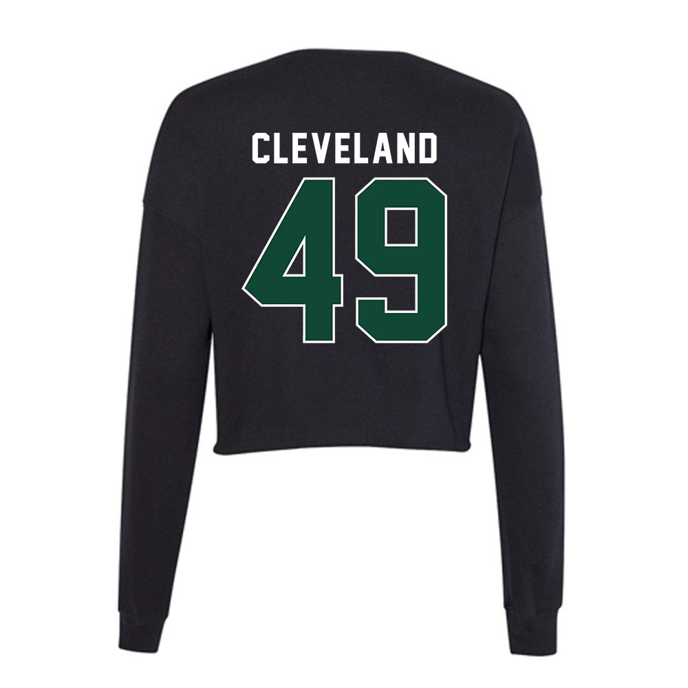 Miami - NCAA Baseball : Jackson Cleveland - Women's Cropped Crew Fleece-1