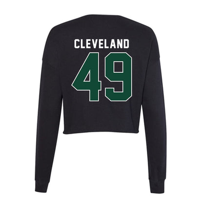 Miami - NCAA Baseball : Jackson Cleveland - Women's Cropped Crew Fleece-1