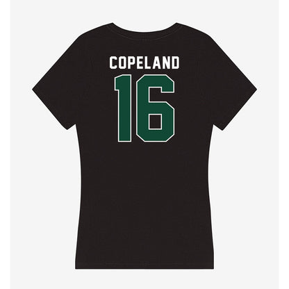 Miami - NCAA Baseball : Cian Copeland - Women's V-Neck T-Shirt-1
