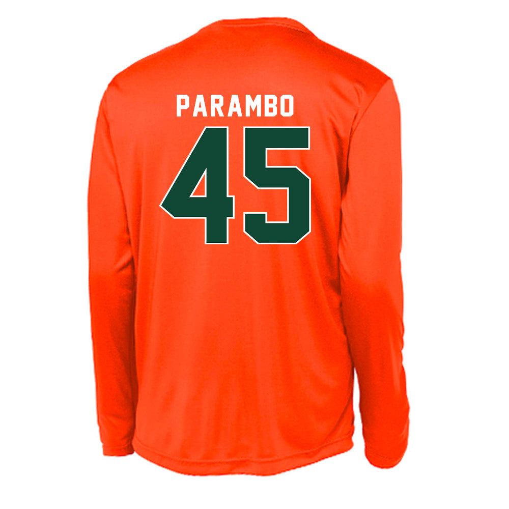 Miami - NCAA Football : Luke Parambo - Activewear Long Sleeve T-Shirt