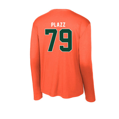 Miami - NCAA Football : Deryc Plazz - Activewear Long Sleeve T-Shirt-1