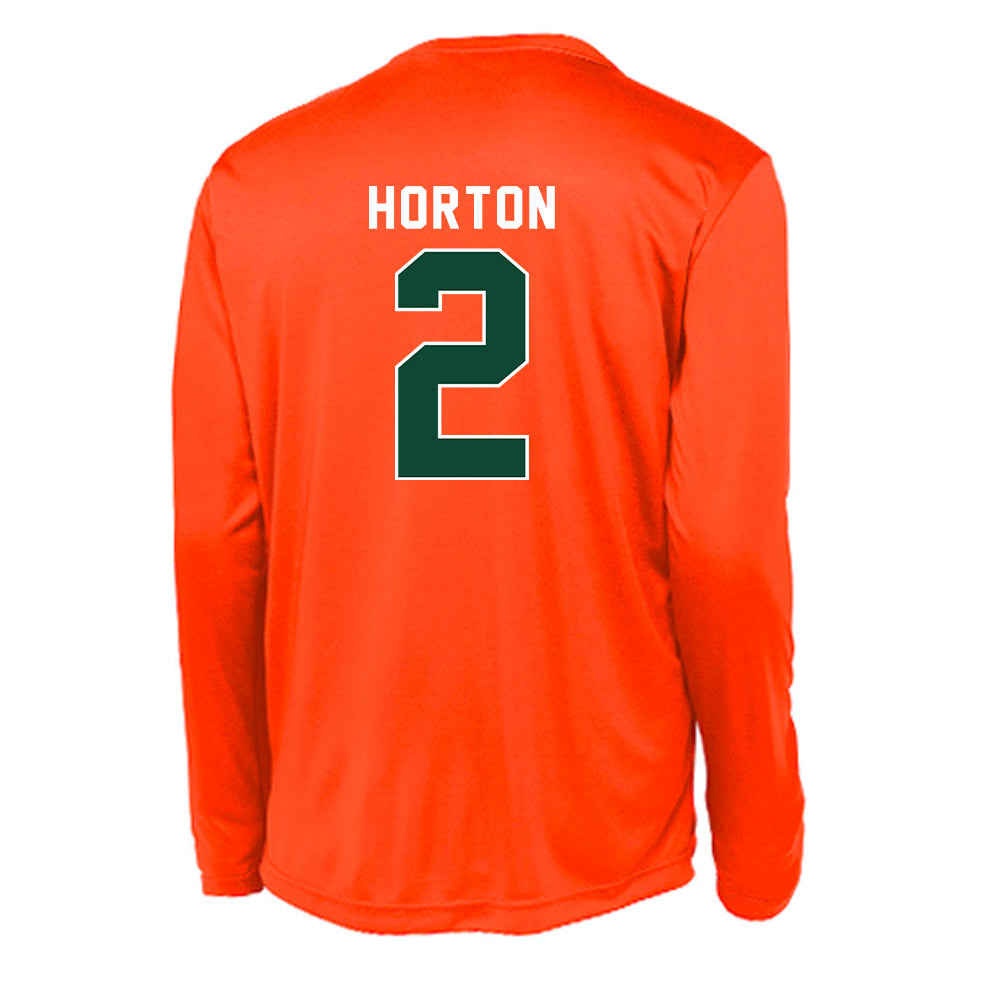 Miami - NCAA Football : Isaiah Horton - Activewear Long Sleeve T-Shirt