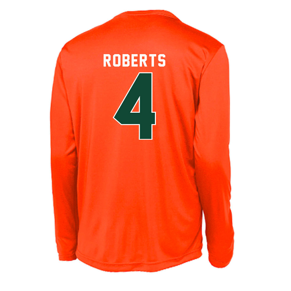 Miami - NCAA Women's Basketball : Jasmyne Roberts - Activewear Long Sleeve T-Shirt