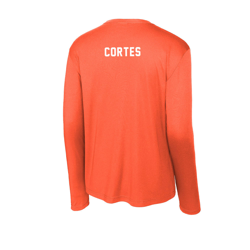 Miami - NCAA Football : Bear Cortes - Activewear Long Sleeve T-Shirt-1