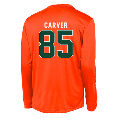 Miami - NCAA Football : Jackson Carver - Activewear Long Sleeve T-Shirt