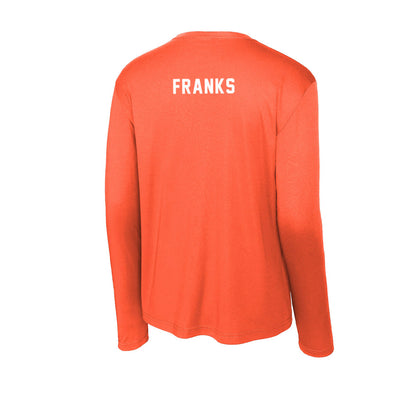 Miami - NCAA Men's Track & Field : George Franks - Activewear Long Sleeve T-Shirt-1
