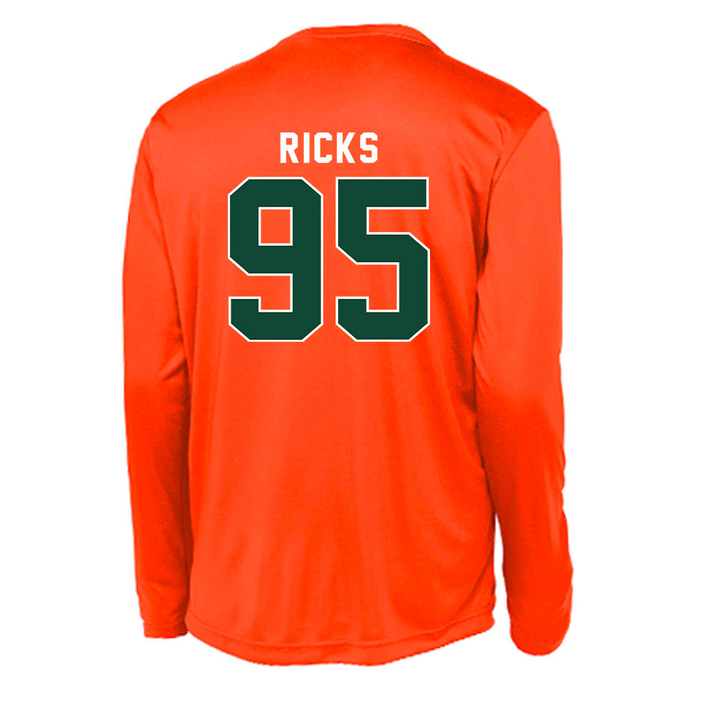 Miami - NCAA Football : Cooper Ricks - Activewear Long Sleeve T-Shirt