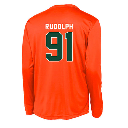 Miami - NCAA Football : Elias Rudolph - Activewear Long Sleeve T-Shirt