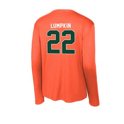 Miami - NCAA Baseball : Reese Lumpkin - Activewear Long Sleeve T-Shirt-1