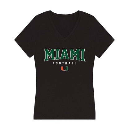 Miami - NCAA Football : Chris Wheatley-Humphrey - Women's V-Neck T-Shirt-0