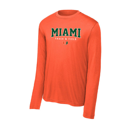 Miami - NCAA Men's Track & Field : The Sauder - Activewear Long Sleeve T-Shirt-0