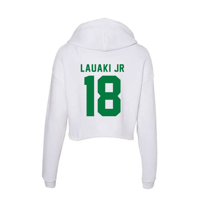 Oregon - NCAA Baseball : Naulivou Lauaki Jr - Women's Crop Fleece Hoodie-1