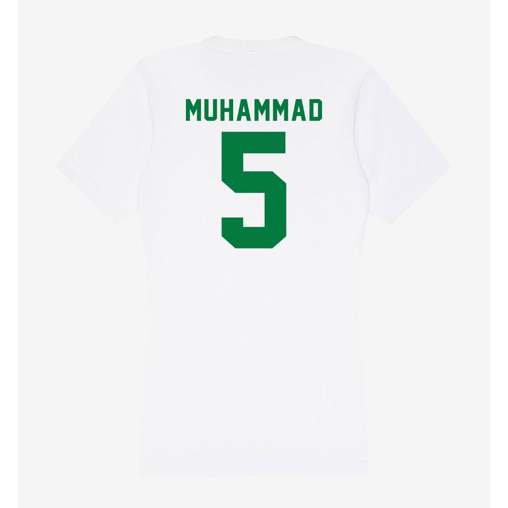 Oregon - NCAA Women's Basketball : Amina Muhammad - Women's V-Neck T-Shirt-1