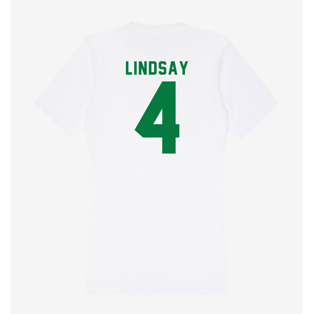 Oregon - NCAA Men's Basketball : Dezdrick Lindsay - Women's V-Neck T-Shirt-1