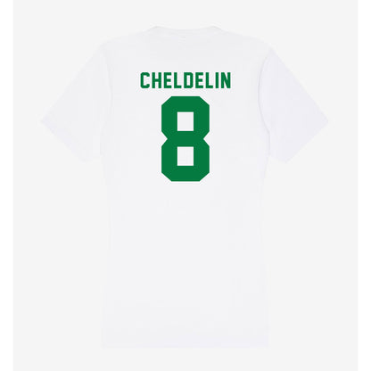 Oregon - NCAA Women's Soccer : Kate Cheldelin - Women's V-Neck T-Shirt-1