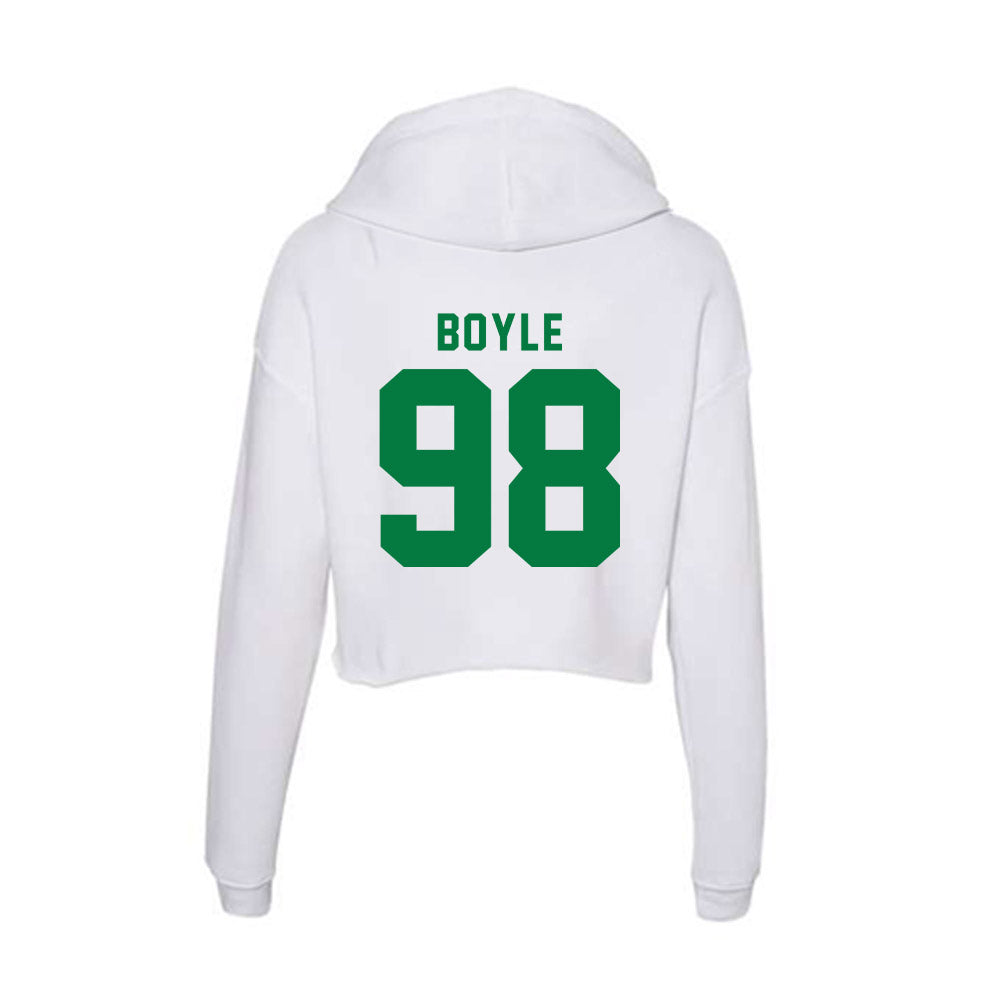 Oregon - NCAA Football : Andrew Boyle - Women's Crop Fleece Hoodie-1