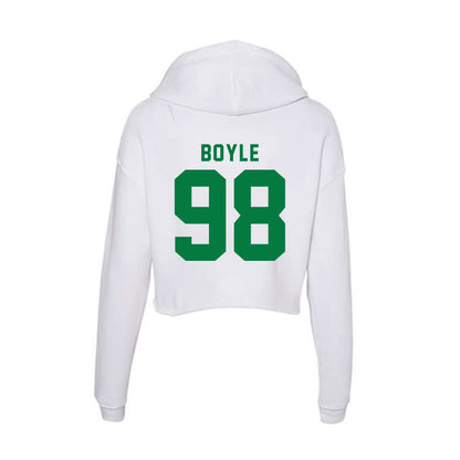 Oregon - NCAA Football : Andrew Boyle - Women's Crop Fleece Hoodie-1