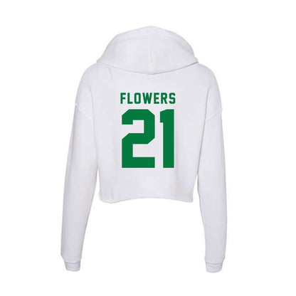Oregon - NCAA Football : Aaron Flowers - Women's Crop Fleece Hoodie-1