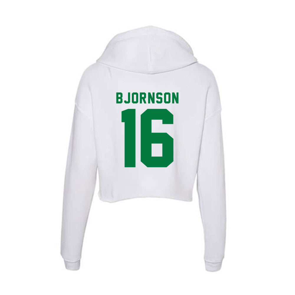 Oregon - NCAA Beach Volleyball : Hanna Bjornson - Women's Crop Fleece Hoodie-1