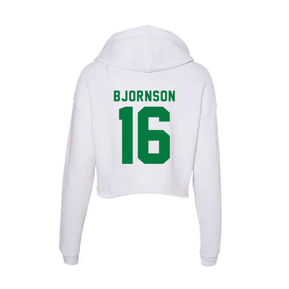 Oregon - NCAA Beach Volleyball : Hanna Bjornson - Women's Crop Fleece Hoodie-1