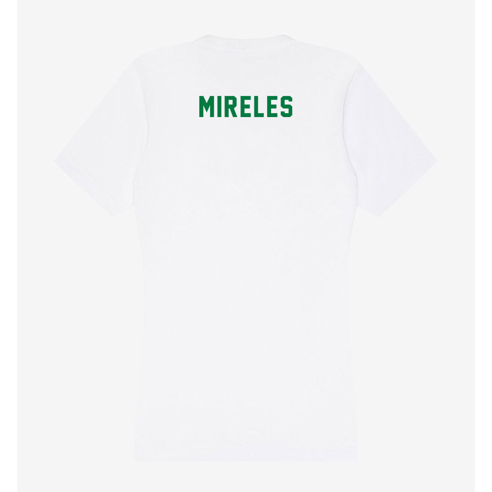Oregon - NCAA Men's Track & Field : Michael Mireles - Women's V-Neck T-Shirt-1