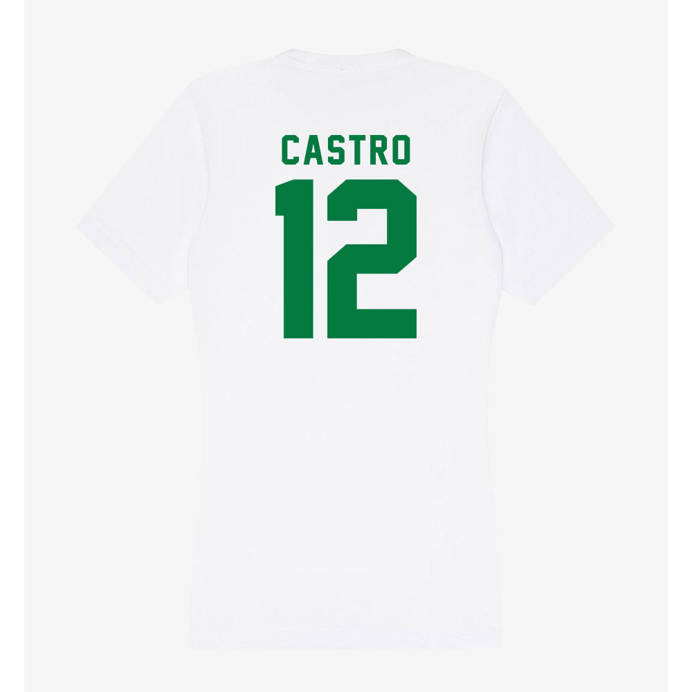 Oregon - NCAA Acrobatics & Tumbling : Stephanie Castro - Women's V-Neck T-Shirt-1