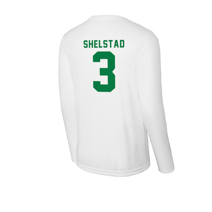 Oregon - NCAA Men's Basketball : Jackson Shelstad - Activewear Long Sleeve T-Shirt-1