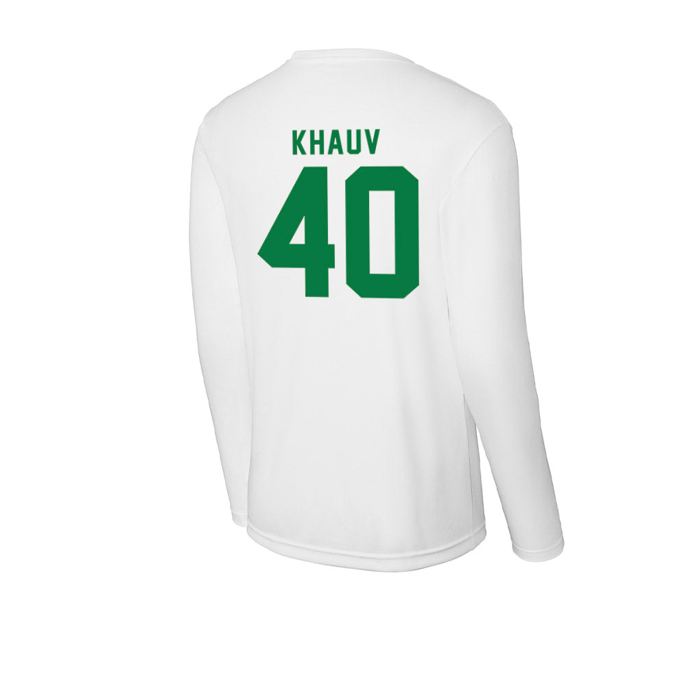 Oregon - NCAA Acrobatics & Tumbling : Maya Khauv - Activewear Long Sleeve T-Shirt-1