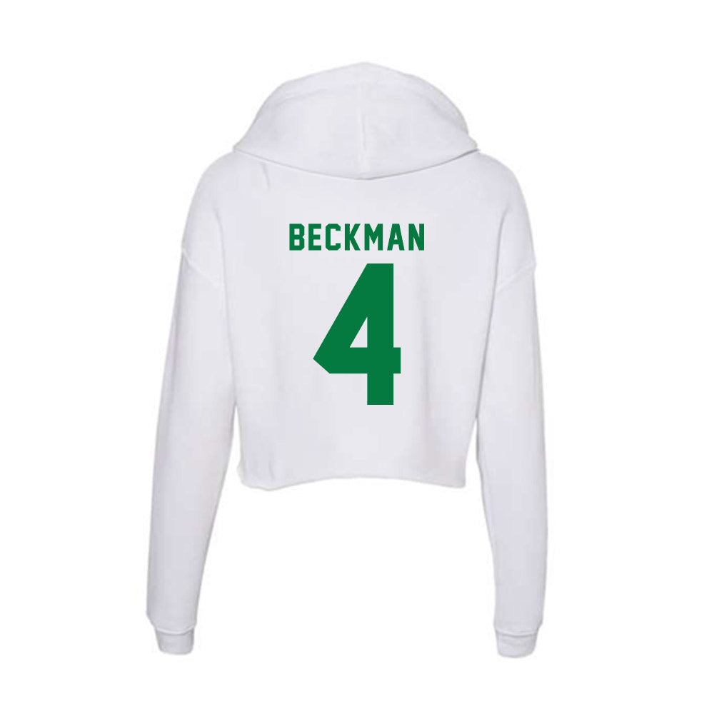 Oregon - NCAA Women's Lacrosse : Caitlin Beckman - Women's Crop Fleece Hoodie-1