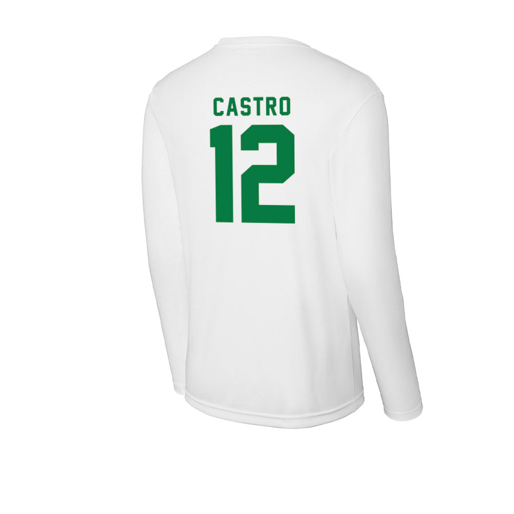 Oregon - NCAA Acrobatics & Tumbling : Stephanie Castro - Activewear Long Sleeve T-Shirt-1