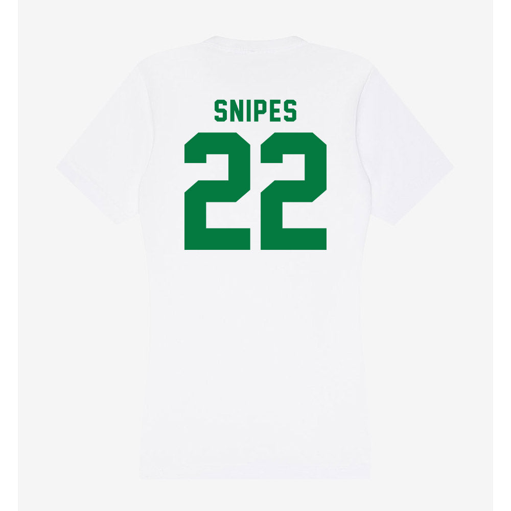 Oregon - NCAA Beach Volleyball : Elsa Snipes - Women's V-Neck T-Shirt-1