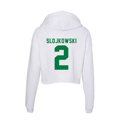 Oregon - NCAA Beach Volleyball : AJ Slojkowski - Women's Crop Fleece Hoodie-1