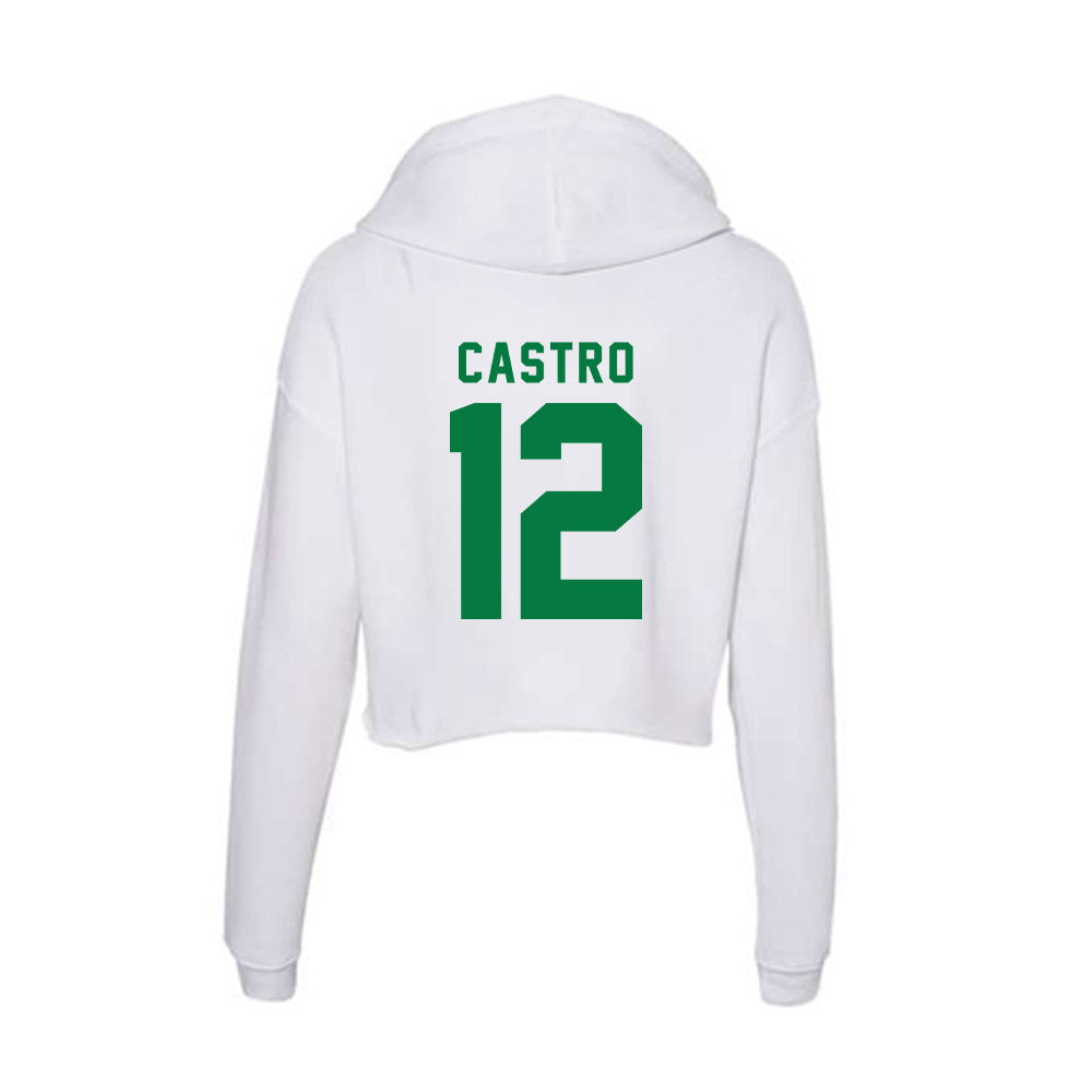 Oregon - NCAA Acrobatics & Tumbling : Stephanie Castro - Women's Crop Fleece Hoodie-1
