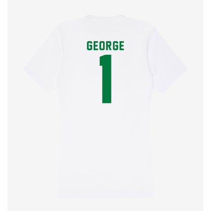 Oregon - NCAA Beach Volleyball : Natasha George - Women's V-Neck T-Shirt-1