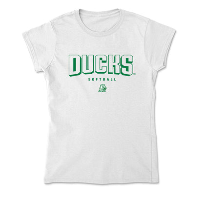 Oregon - NCAA Softball : Katie Flannery - Soft Style Women’s T-Shirt-0