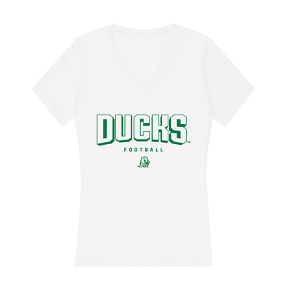Oregon - NCAA Football : Andrew Boyle - Women's V-Neck T-Shirt-0